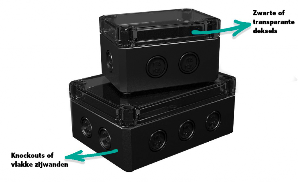 MBI Black knockouts vlakke zijdes